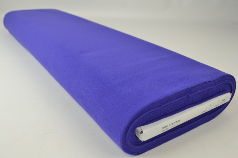 Molleton de Coton bleu foncé, rouleau