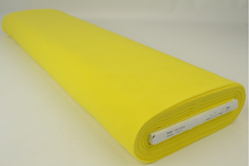 Molleton de Coton jaune, rouleau