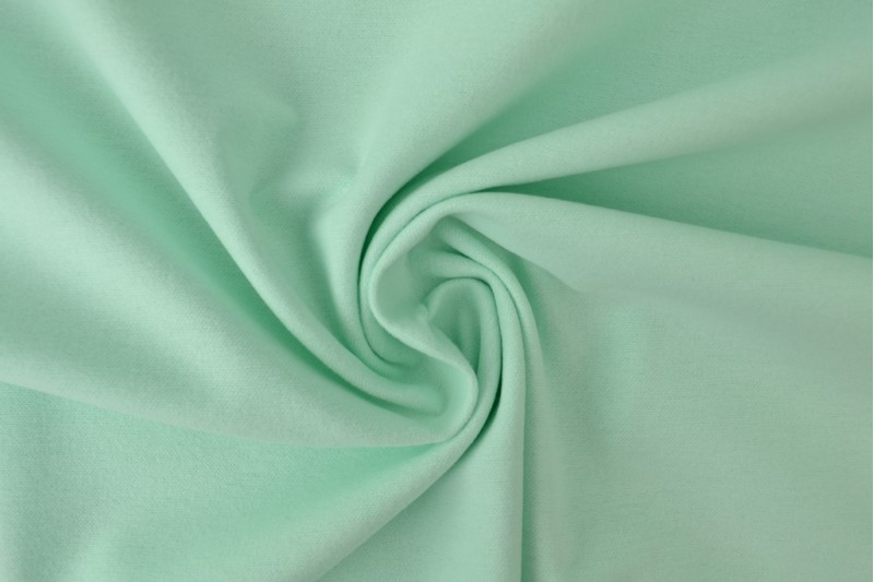 Molleton de Coton menthe clair