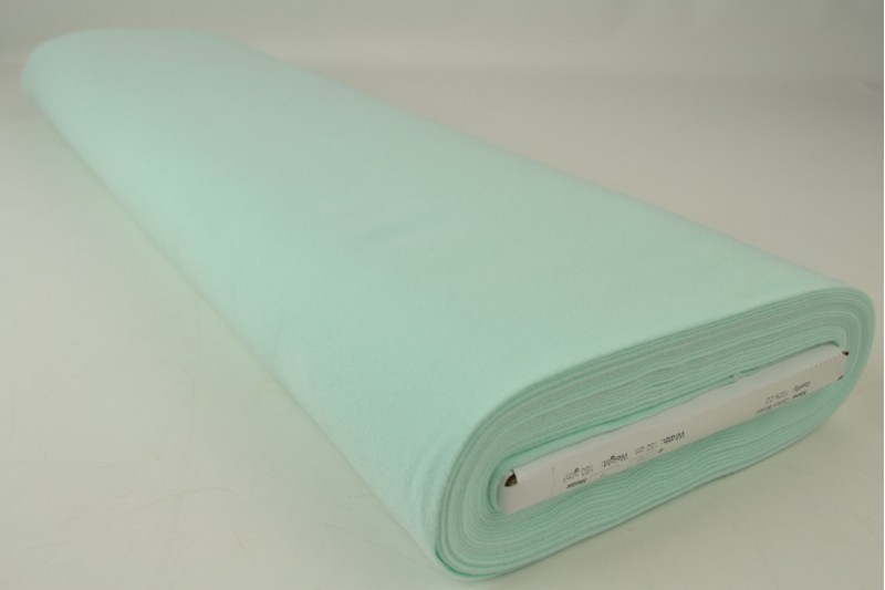 Molleton de Coton menthe clair, rouleau