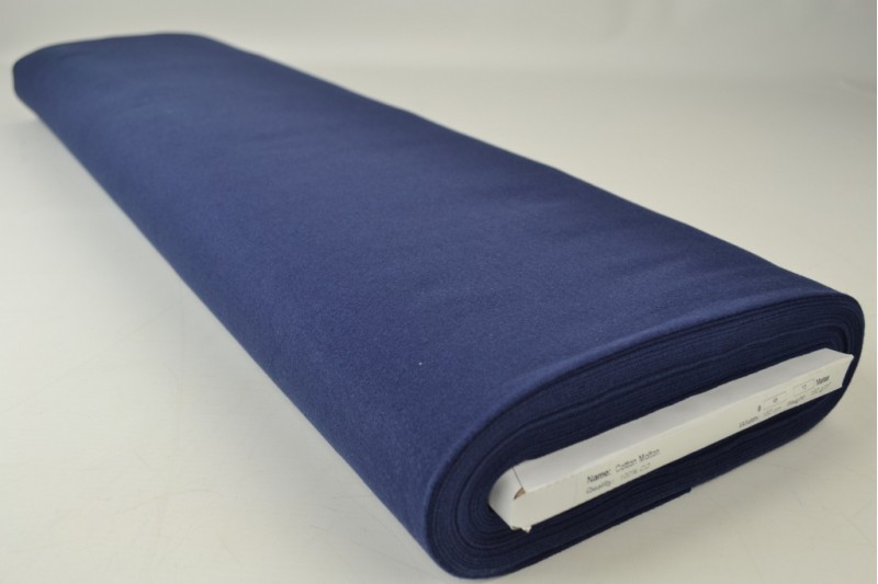Molleton de Coton navy, rouleau