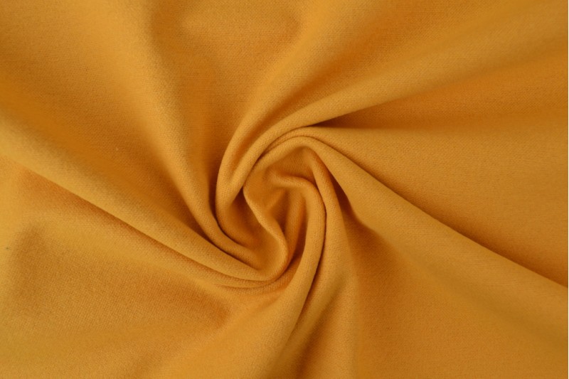 Molleton de Coton jaune ocre