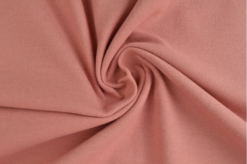 Molleton de Coton vieux rose