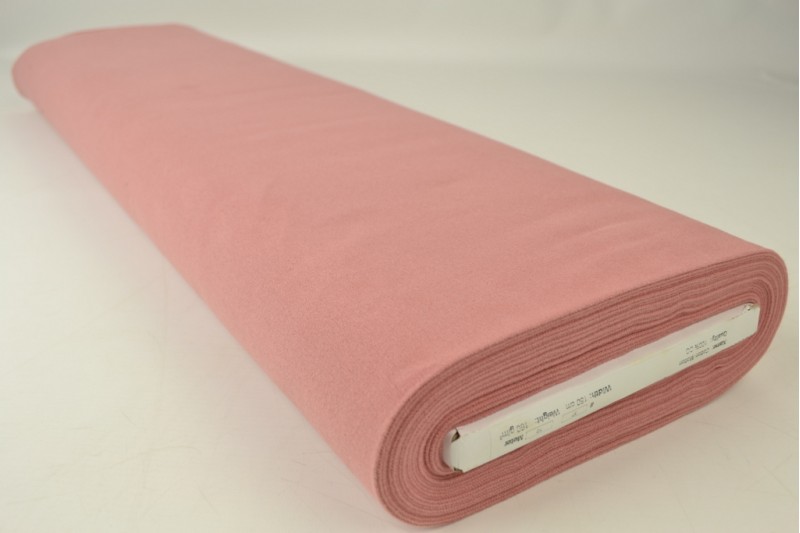 Molleton de Coton vieux rose, rouleau