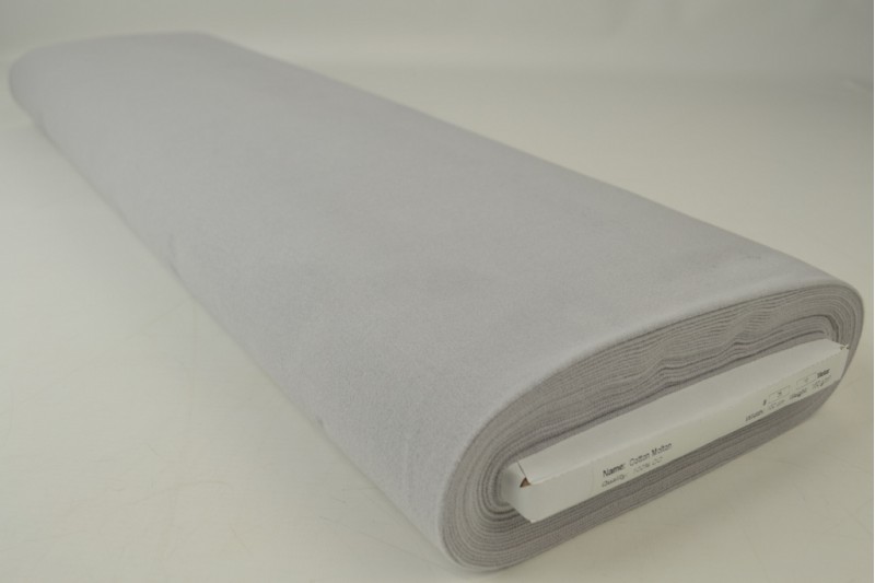 Molleton de Coton gris argenté, rouleau