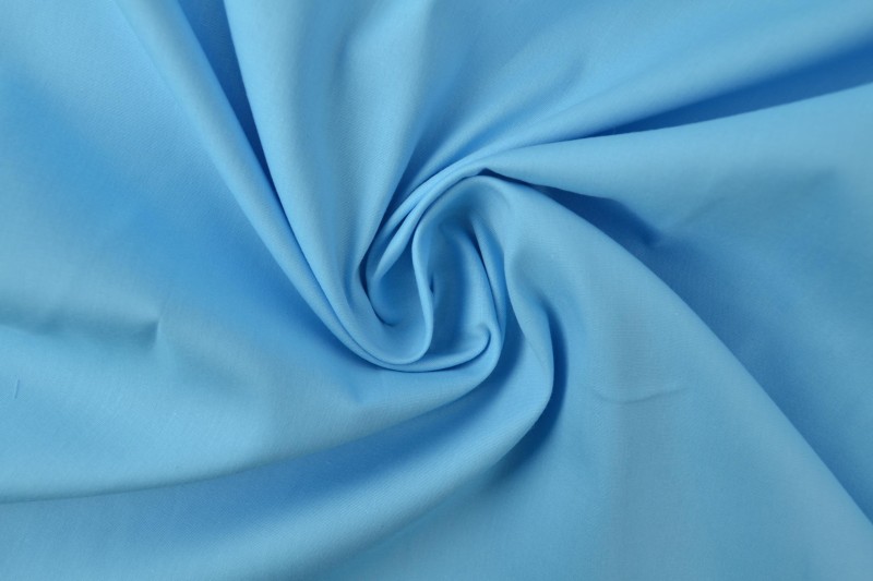Popeline de Coton popeline de coton bleu aqua