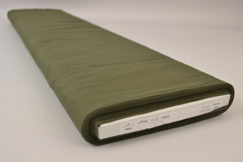 Popeline de Coton popeline de coton vert mousse foncé, rouleau