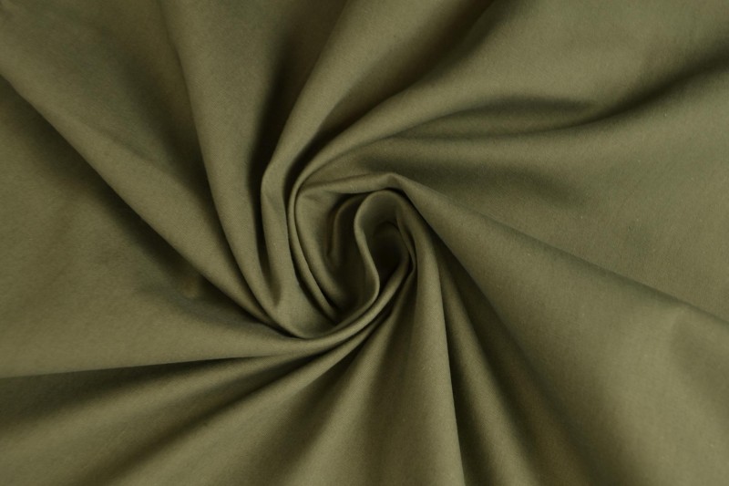Popeline de Coton popeline de coton vert mousse foncé