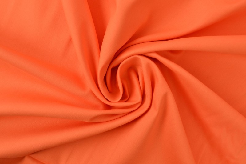 Popeline de Coton popeline de coton orange foncé