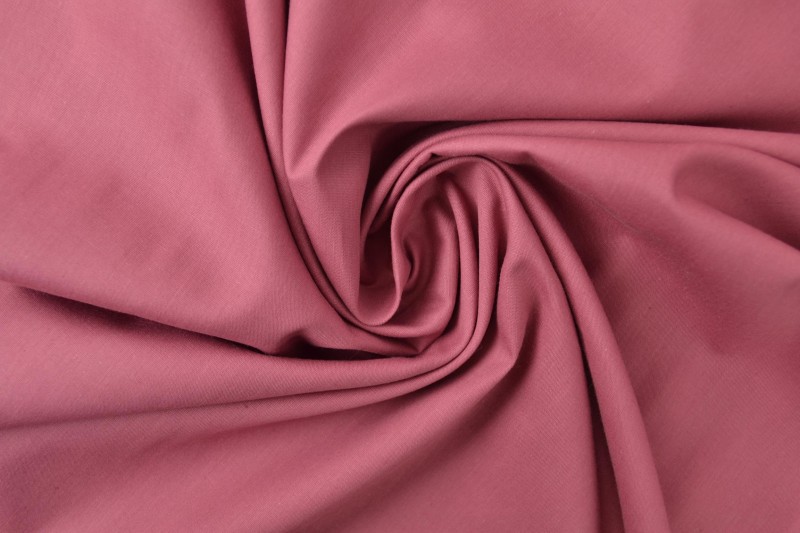 Popeline de Coton popeline de coton vieux rose foncé