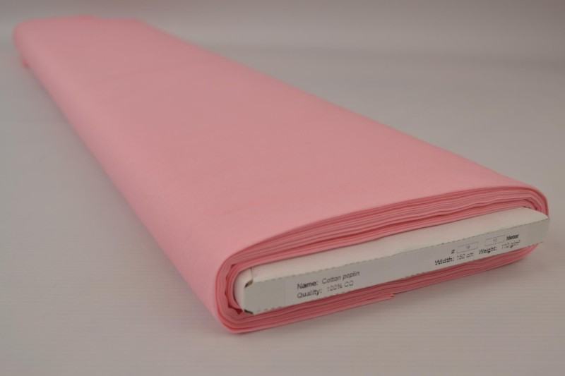 Popeline de Coton popeline de coton vieux rose poudré, rouleau