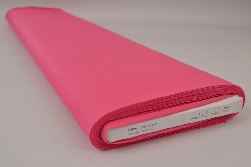 Popeline de Coton popeline de coton fuchsia, rouleau
