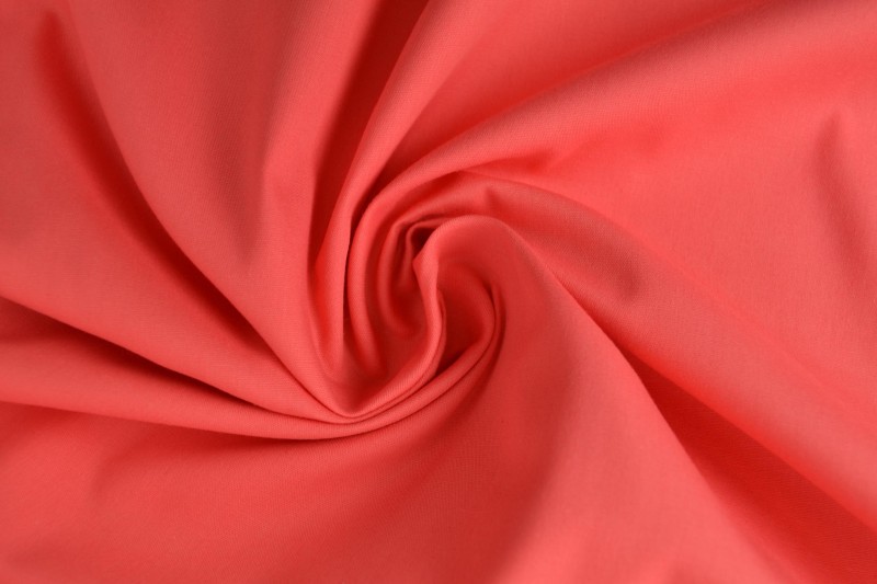 Popeline de Coton popeline de coton rose corail