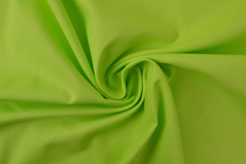 Popeline de Coton popeline de coton vert lime