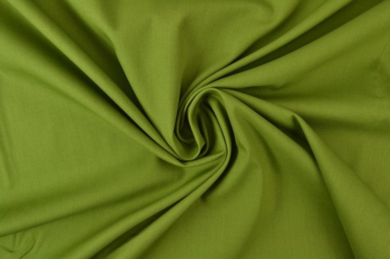 Popeline de Coton popeline de coton vert mousse
