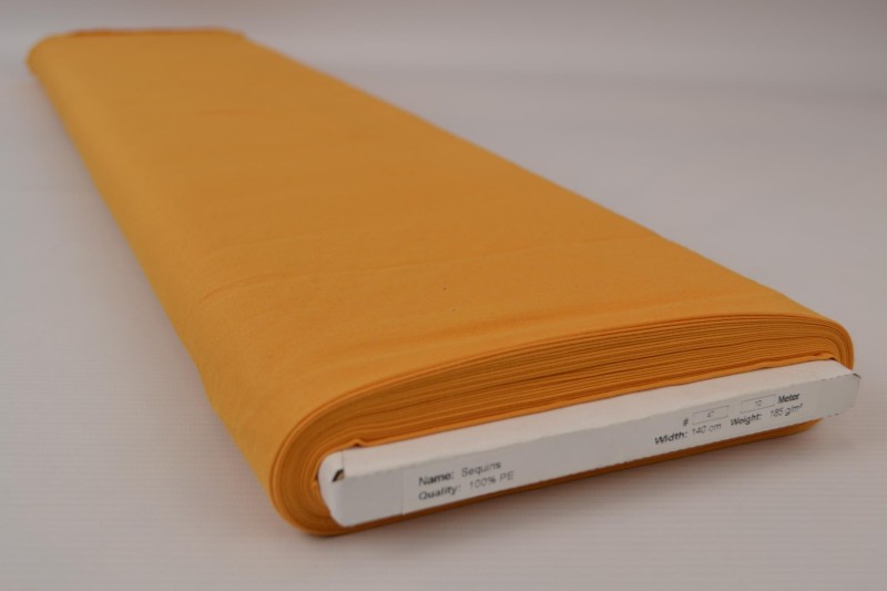 Popeline de Coton popeline de coton jaune ocre, rouleau