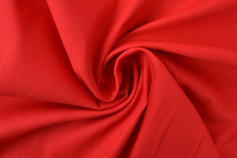 Popeline de Coton popeline de coton rouge