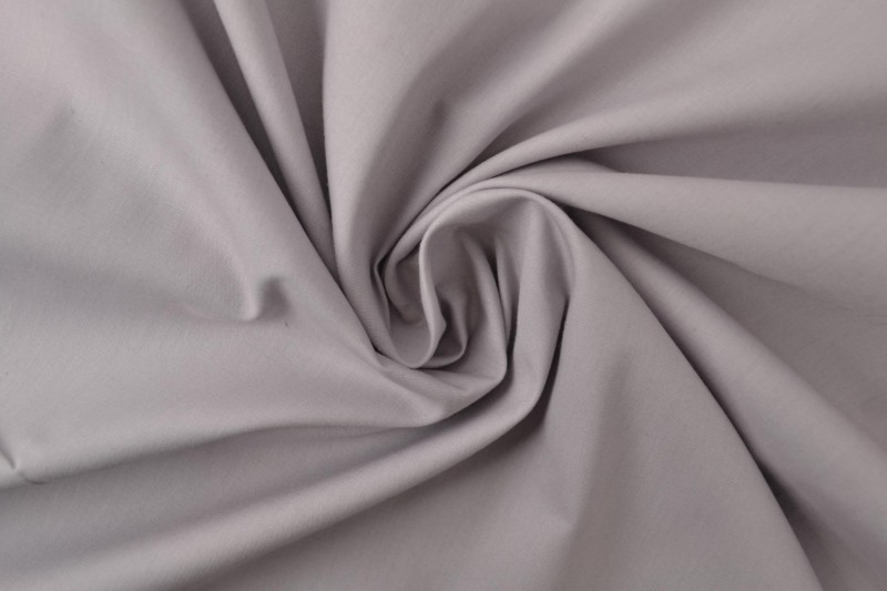 Popeline de Coton popeline de coton gris argent