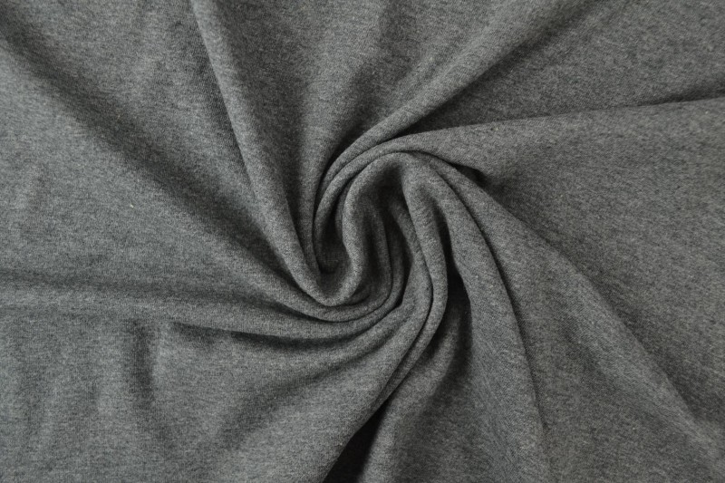 Jersey de coton anthracite chiné