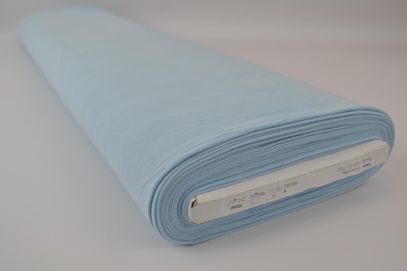 Jersey de coton bleu bébé, rouleau