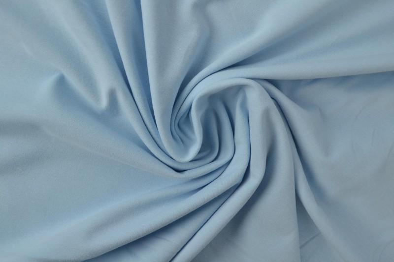 Jersey de coton bleu bébé