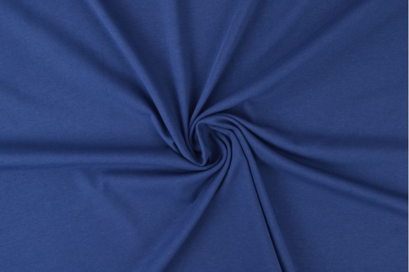Jersey de coton bleu