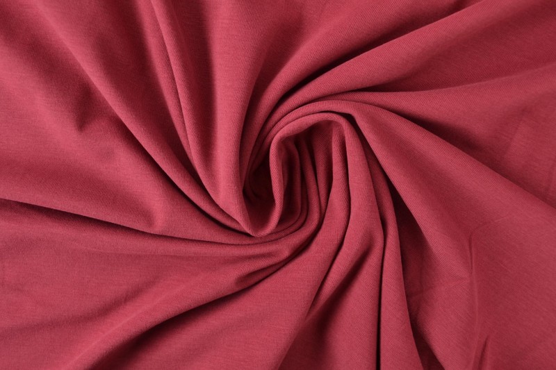 Jersey de coton bordeaux