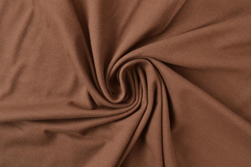 Jersey de coton brun