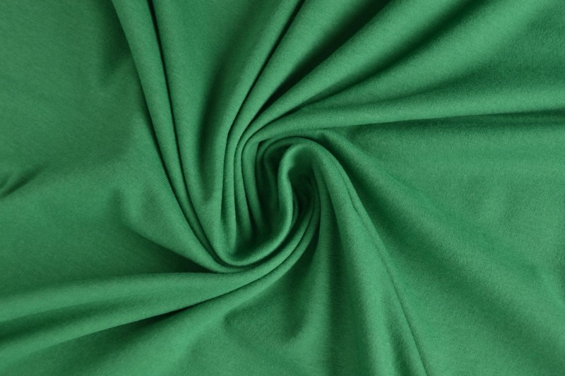 Jersey de coton vert foncé