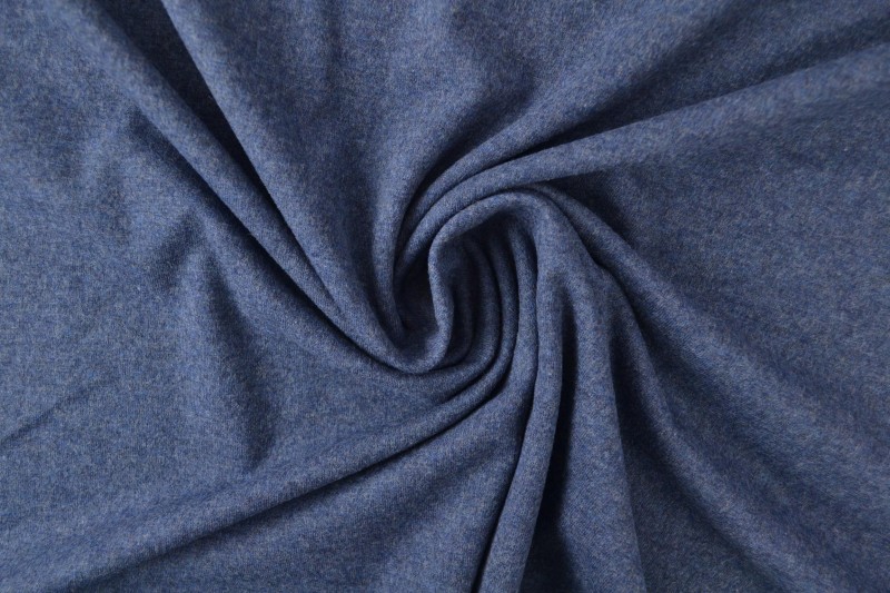 Jersey de coton jeans foncé mélangé