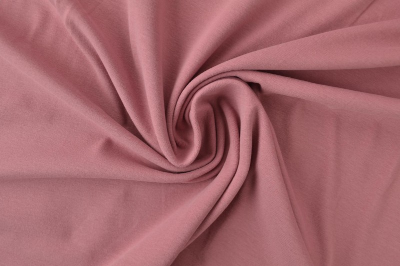 Jersey de coton vieux rose foncé