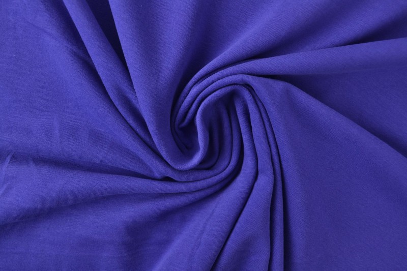 Jersey de coton bleu foncé
