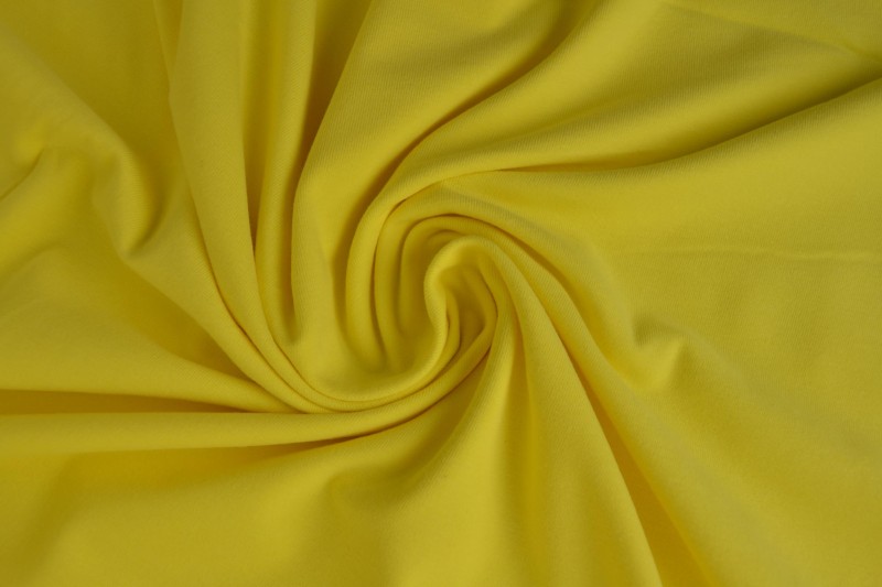 Jersey de coton jaune