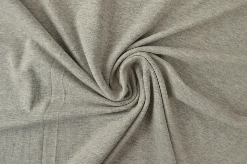 Jersey de coton gris chiné