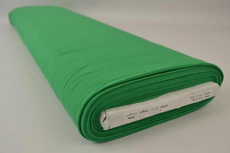 Jersey de coton vert, rouleau