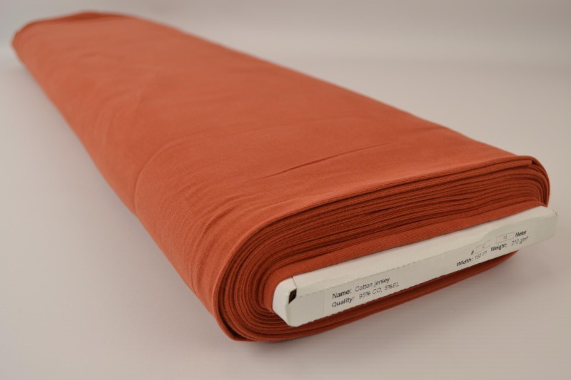 Jersey de coton cuivre, rouleau