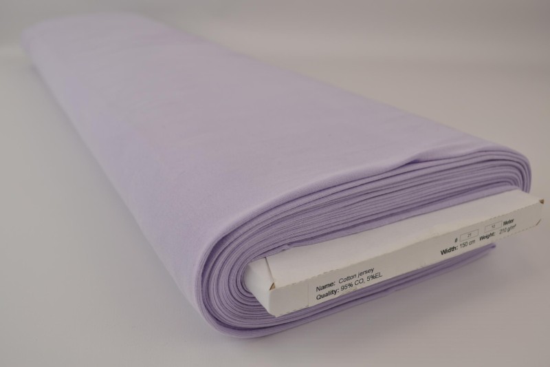 Jersey de coton lavande, rouleau