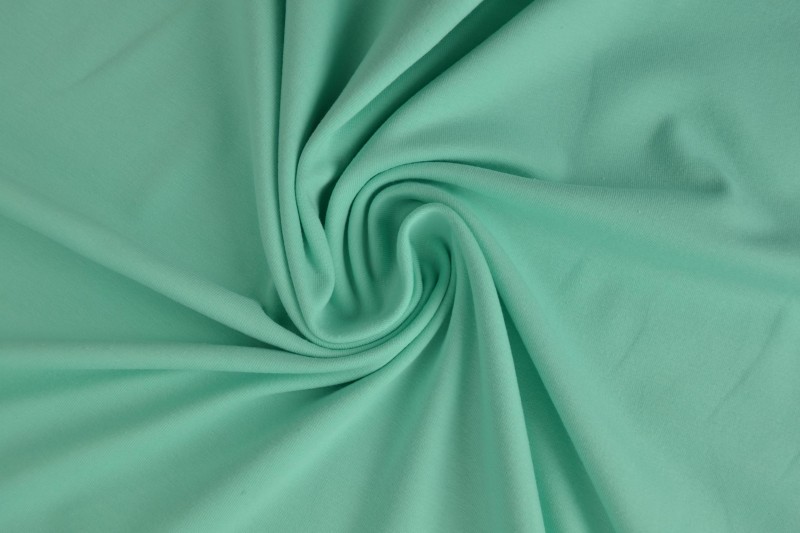 Jersey de coton vert menthe