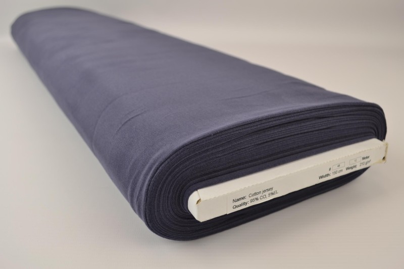 Jersey de coton navy, rouleau