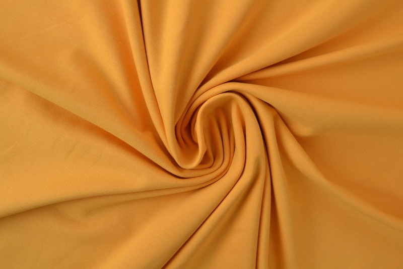 Jersey de coton jaune ocre