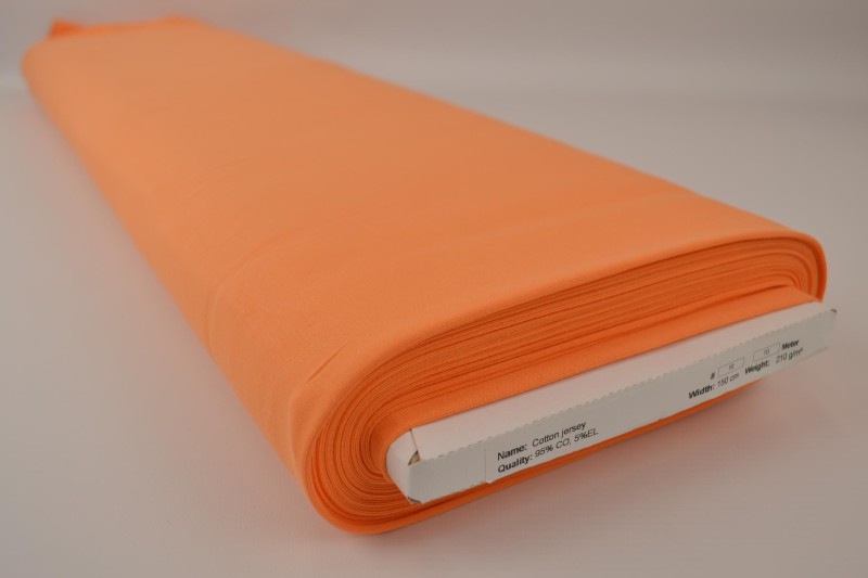Jersey de coton orange, rouleau
