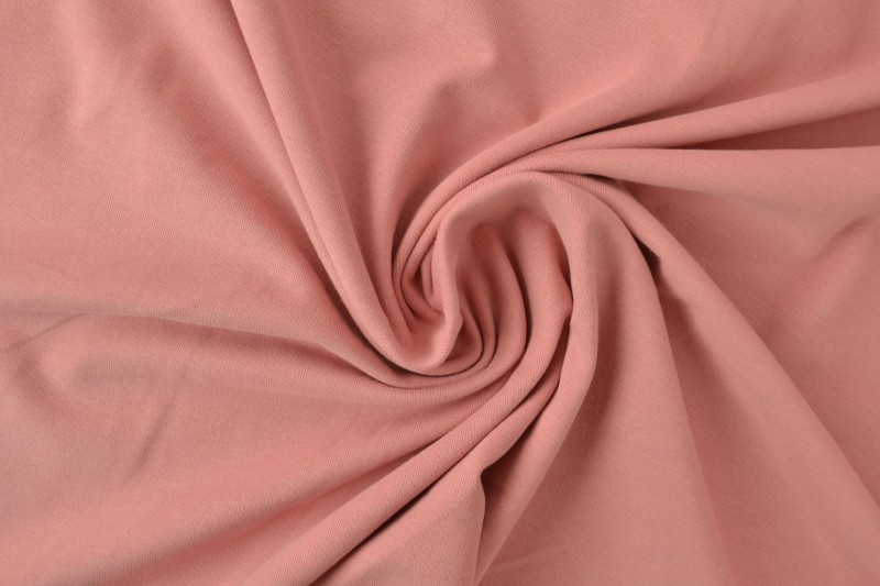 Jersey de coton vieux rose