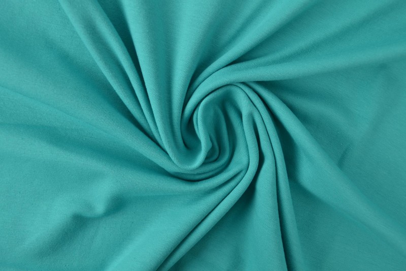 Jersey de coton turquoise