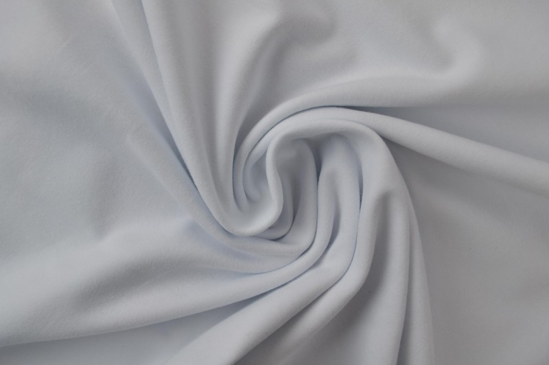 Jersey de coton blanc