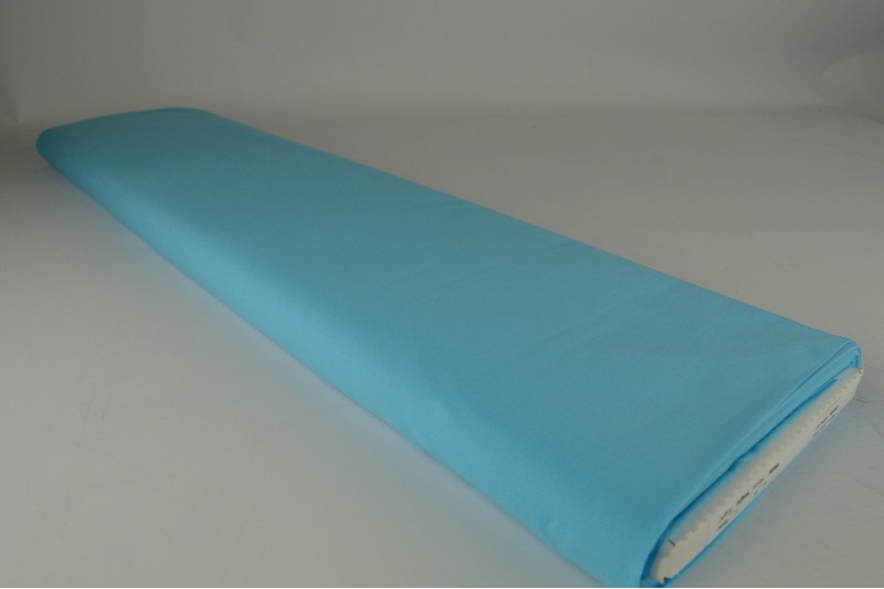 Voile de coton aqua, rouleau