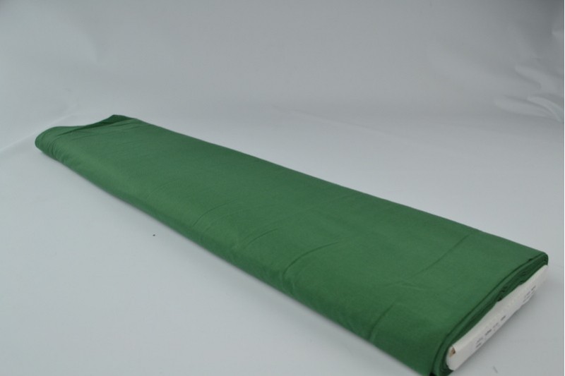 Voile de coton vert foncé, rouleau