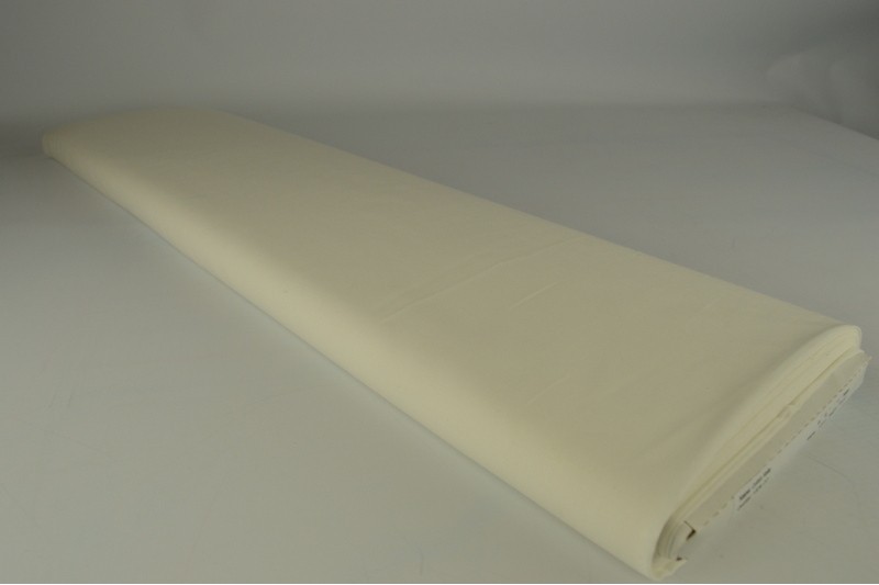 Voile de coton blanc cassé, rouleau