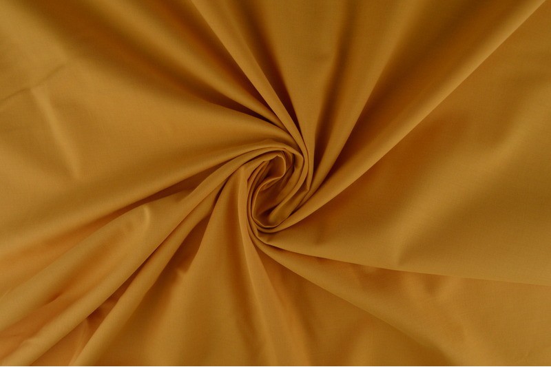Voile de coton jaune ocre