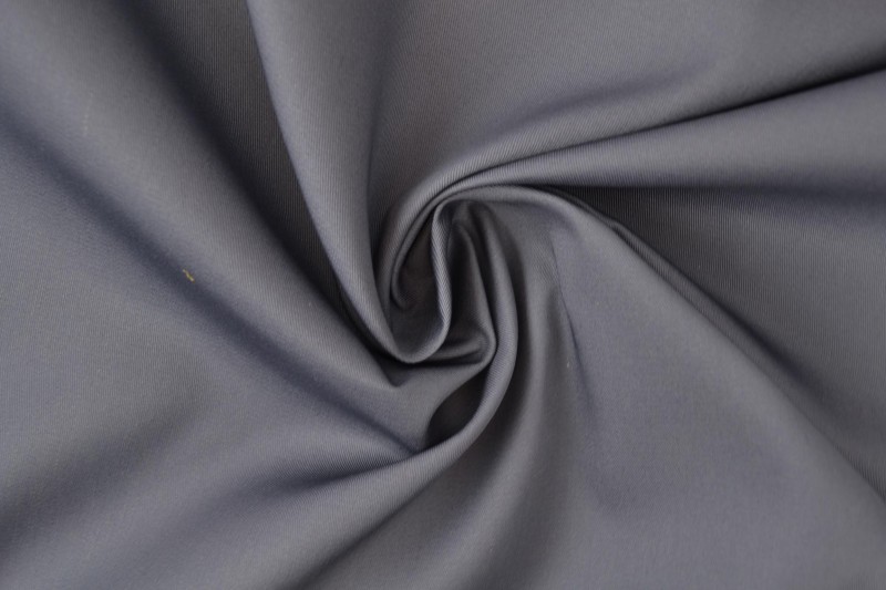 Coton sergé gris foncé
