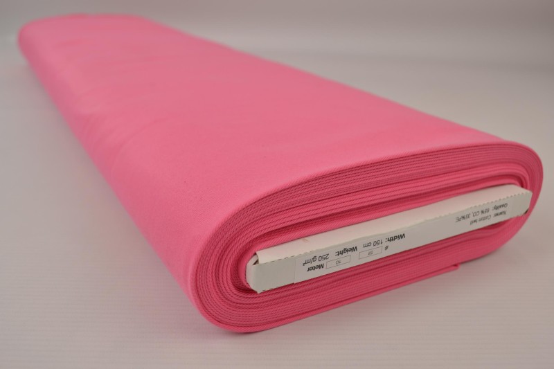 Coton sergé fuchsia, rouleau